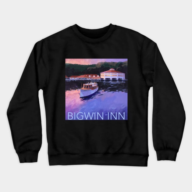 Bigwin Inn Muskoka Crewneck Sweatshirt by David Dawson Studio